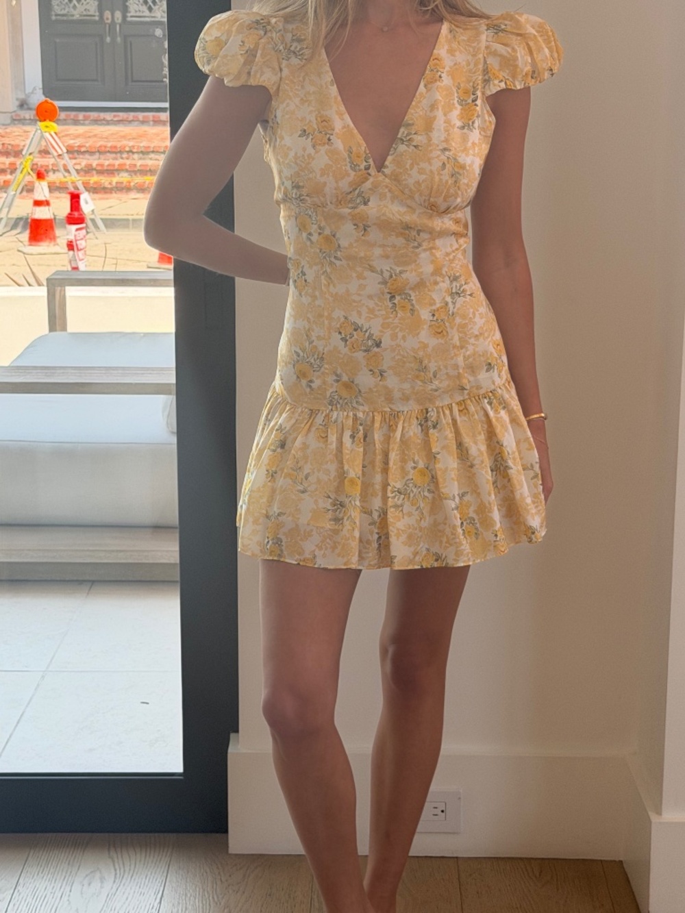 LoveShackFancy Women's yellow dress
